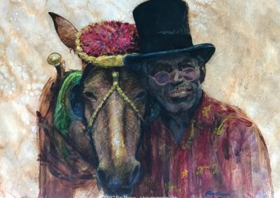 Man with Mule