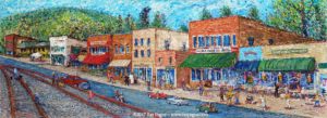 Pace's Store, North Carolina, painting by Ray Pague