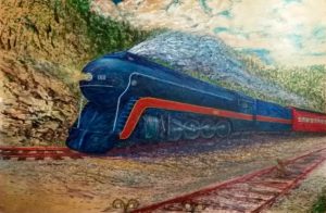 Return of the 611, painting by Ray Pague